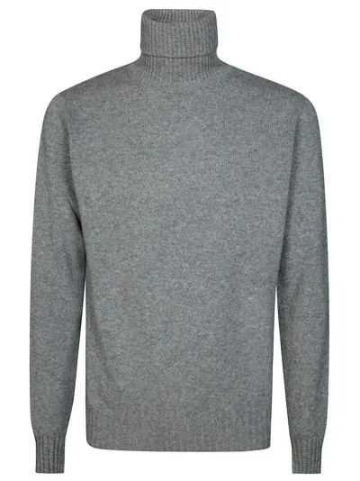 Filippo De Laurentis Maglia Dolcevita Cachemire Fin 7 In Gray