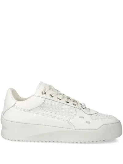 Filling Pieces Leather Sneakers In White