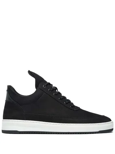 Filling Pieces Low Top Base Sneakers In Black