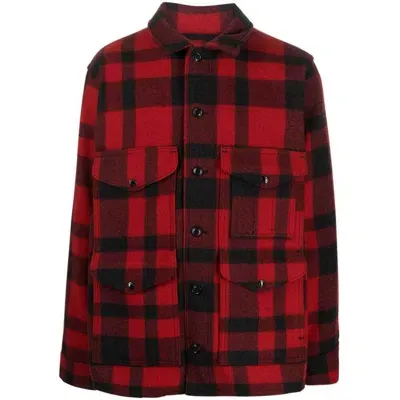 Filson Wool Shirt Jacket In Red