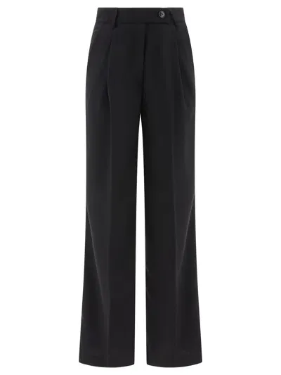 Fit F.it Tailored Trousers With Pressed Crease In Black