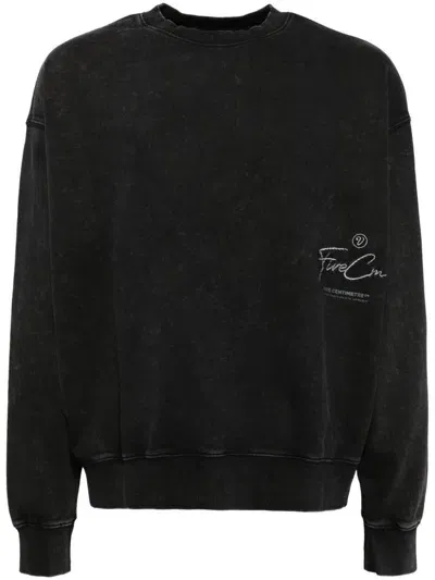 Five Cm Logo Sweatshirt In Black