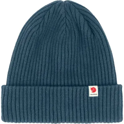 Fjall Raven Fjällräven Ribbed Performance Beanie In Blue