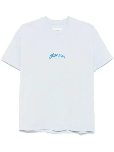 Flâneur Signature Marker T-shirt In White