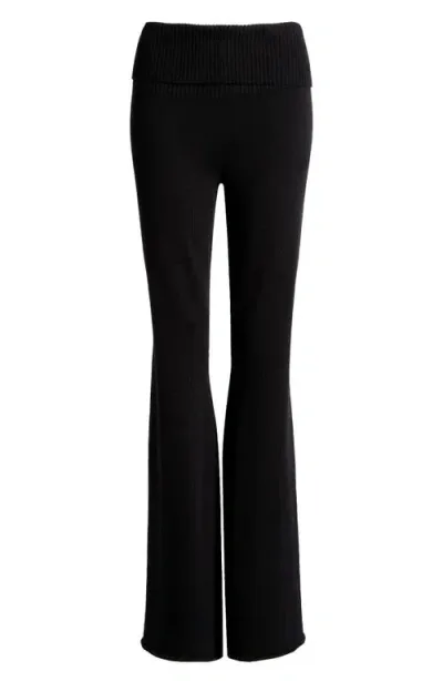 Florence By Mills Foldover Cotton Blend Leggings In Black