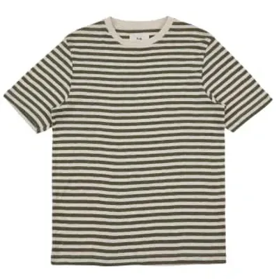 Folk Classic Stripe T-shirt In Grey Fabric