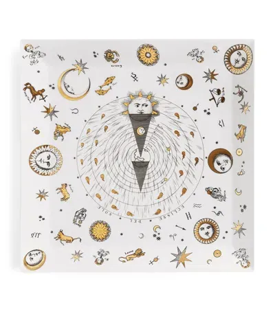 Fornasetti Astronomici Square Tray In White