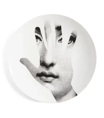 Fornasetti Tema E Variazioni No. 15 Wall Plate In White