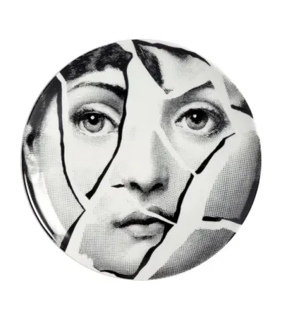 Fornasetti Tema E Variazioni No. 2 Wall Plate In White