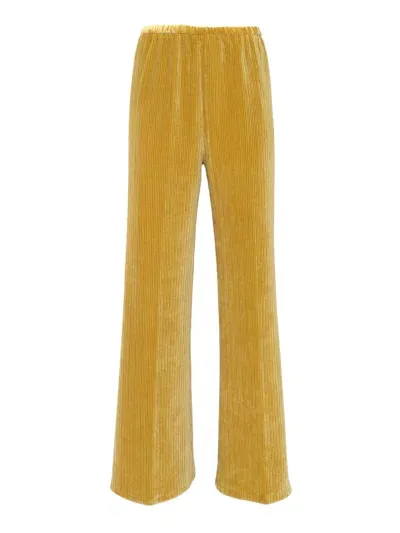 Forte Forte Corduroy Flared Trousers In Yellow