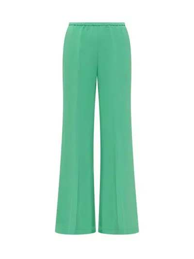 Forte Forte Stretch Crepe Trouser In Green