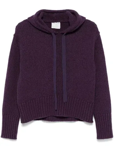 Forte Forte Hooded Sweater In Purple