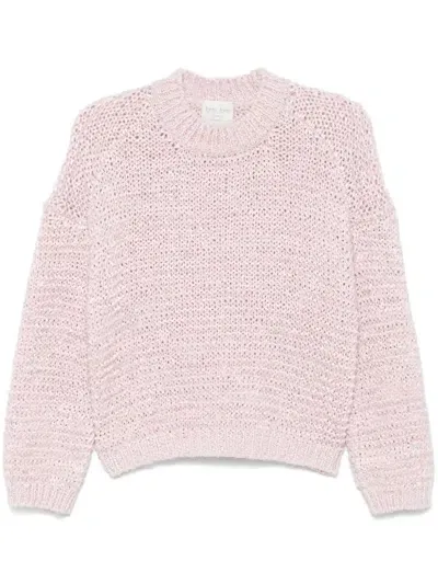 Forte Forte Open-knit Sweater In Pink