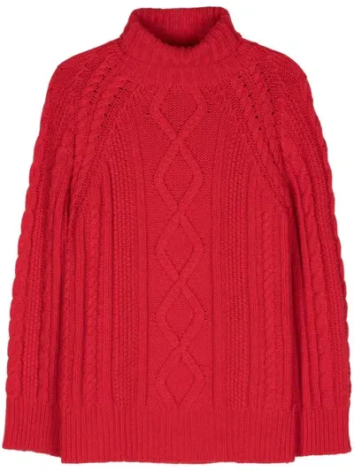 Forte Forte Roll-neck Virgin-wool Jumper In Red