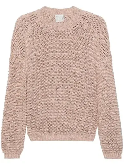 Forte Forte Open-knit Jumper In Pink