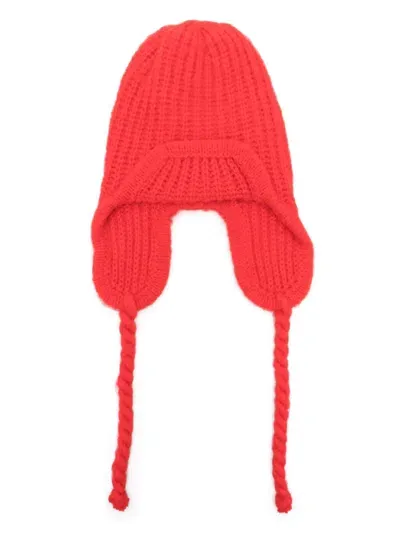 Forte Forte Trapper Beanie In Red