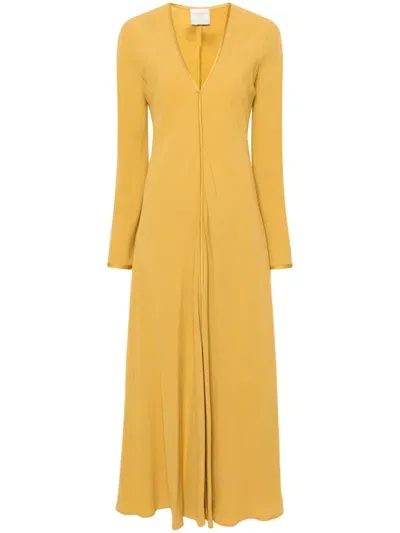 Forte Forte V-neck Kaftan In Yellow