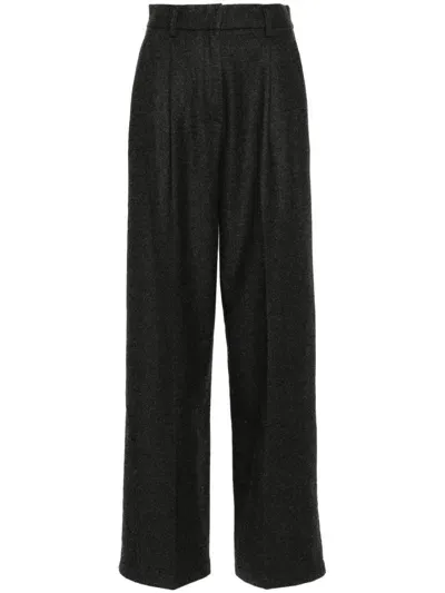 Forte Forte Wool Trousers In Black