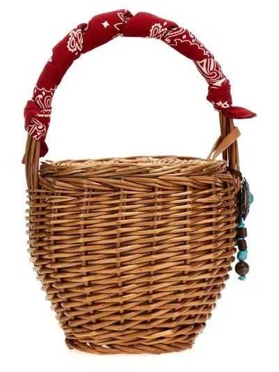 Fortela 'wicker' Basket In Brown