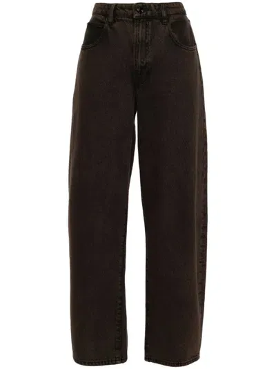 Frame Barrel Jeans In Brown