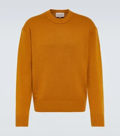 Frame Crewneck Cashmere Sweater In Brown