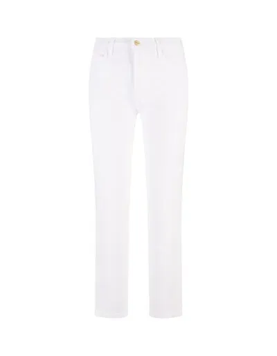 Frame White Le High Straight Jeans