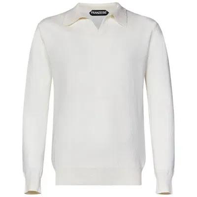 Franzese Collection Franzese Napoli Alain Delon Model Sweater In White