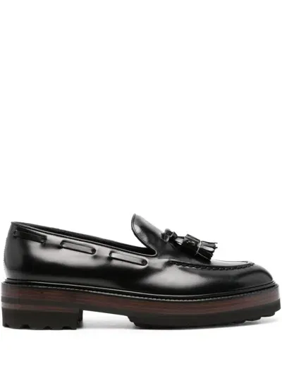 Fratelli Rossetti Tassel-detail Leather Loafers In Black