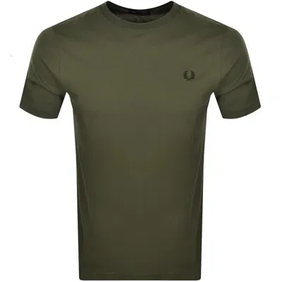 Fred Perry Crew Neck T Shirt Green