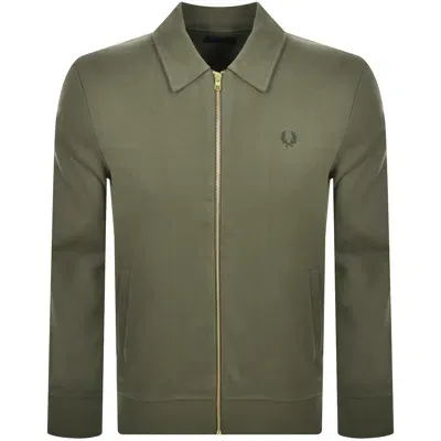 Fred Perry Full Zip Sweatshirt Green