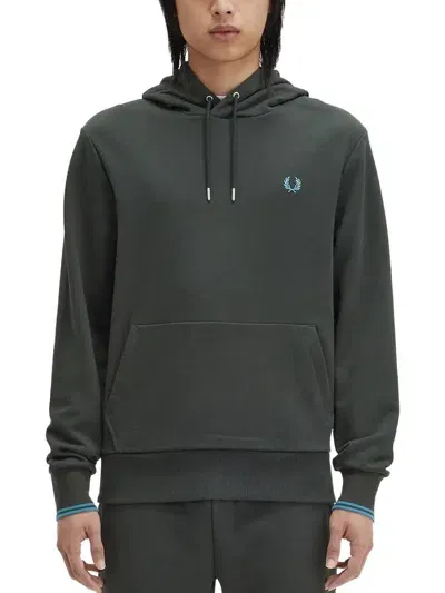 Fred Perry Sweatshirt With Logo In Green