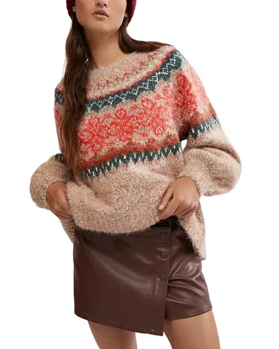 Free People Festive Frost Sweater In Multi