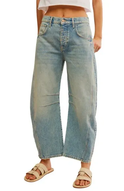 Free People Good Luck Barrel Jeans In Multi