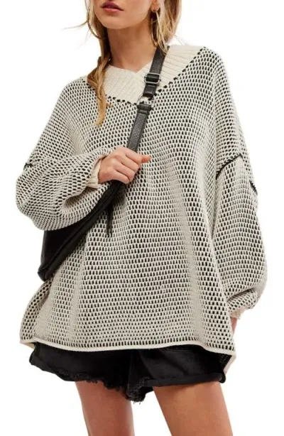 Free People Maisie Oversize Sweater In Multi