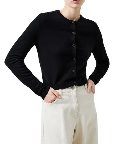 French Connection Cosysoft Fitted Cardigan In Black