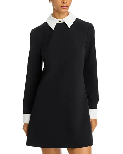 French Connection Echo Long Sleeve Dress In Black