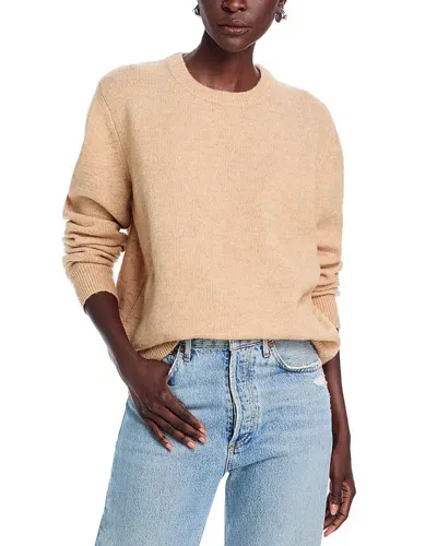 French Connection Kesia Crewneck Sweater In Camel Melange