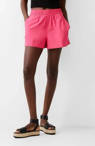 French Connection Poplin Shorts In Multi