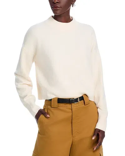 French Connection Vhari Crewneck Sweater In Oatmeal Melange