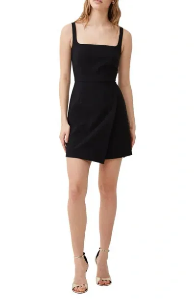 French Connection Whisper Sleeveless Mini Dress In Black