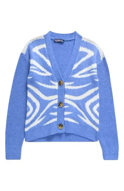 Freshman Kids' Swirl Cardigan In Bella Blue