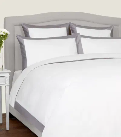 Frette Bold Super King Flat Sheet Set In White