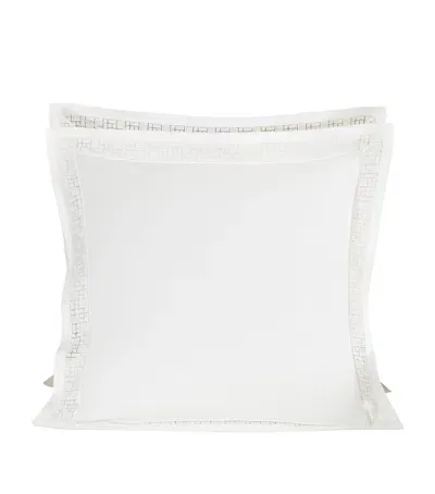 Frette Maze Lace Euro Sham In Ivory