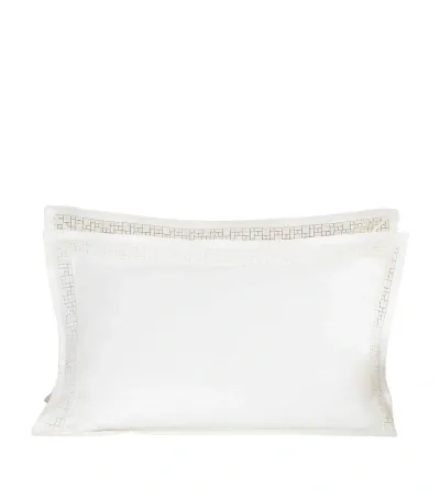 Frette Maze Lace Oxford Sham In Ivory