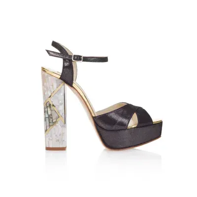 Freya Rose Women's Gold / Black / White Cher Noir In Gold/black/white