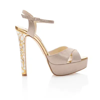 Freya Rose Women's Neutrals / Gold Rose In Bloom Gold