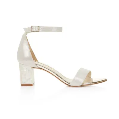 Freya Rose Women's Neutrals / White Martene Midi - Pearl Heel