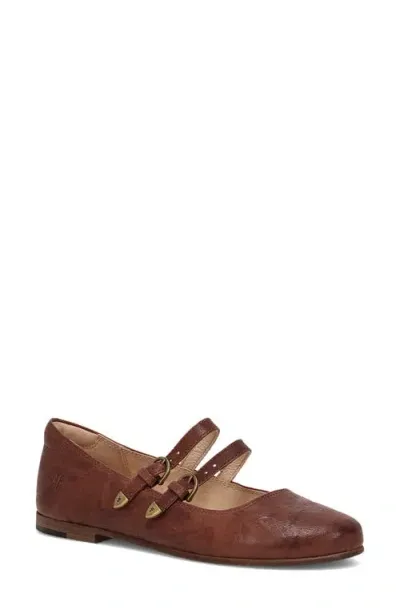 Frye Carson Mary Jane Flat In Spice