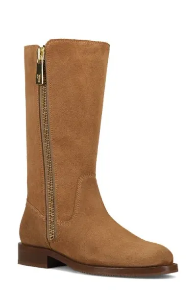 Frye Madison Heavy Zip Boot In Almond