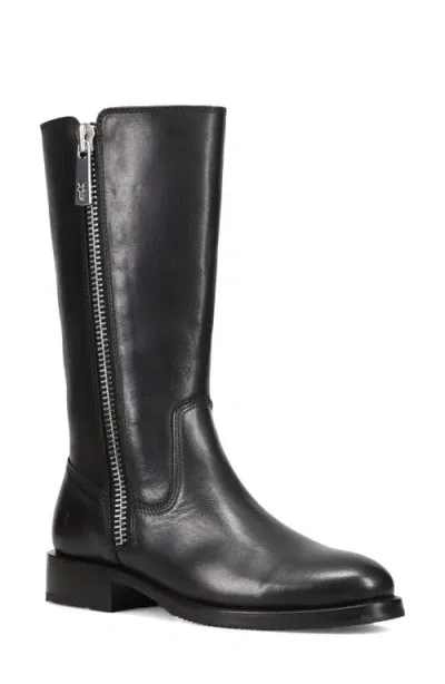 Frye Madison Heavy Zip Boot In Black